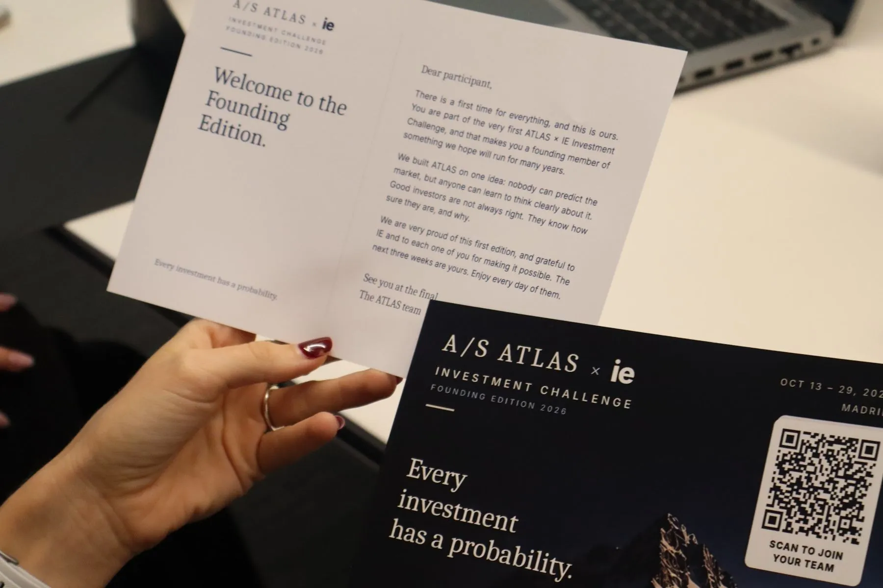 La carte de bienvenue ATLAS × IE : chaque investissement a une probabilité